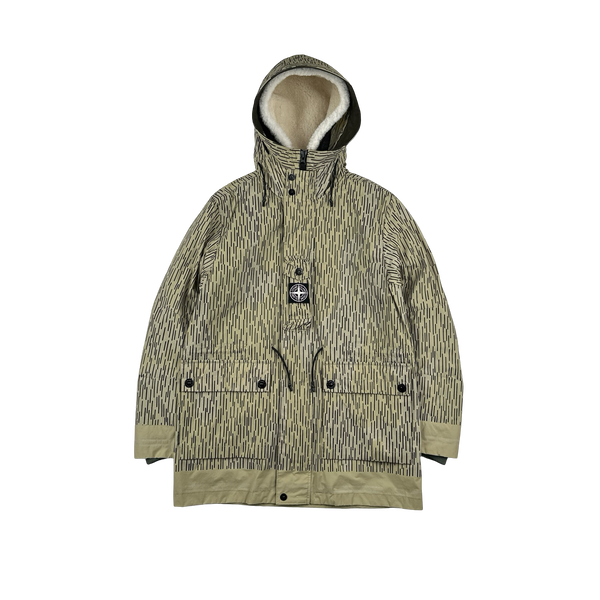 Stone Island 2021 Rain Camo Watro Reflective Parka Jacket - Small