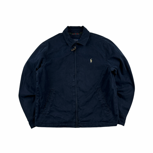 Ralph Lauren Navy Bomber Jacket - Medium