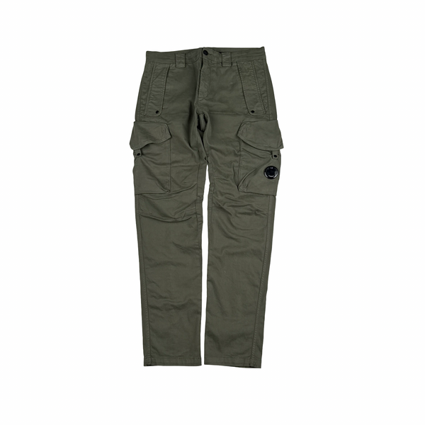 CP Company Khaki Ergonomic Fit Cargo Trousers - 32"
