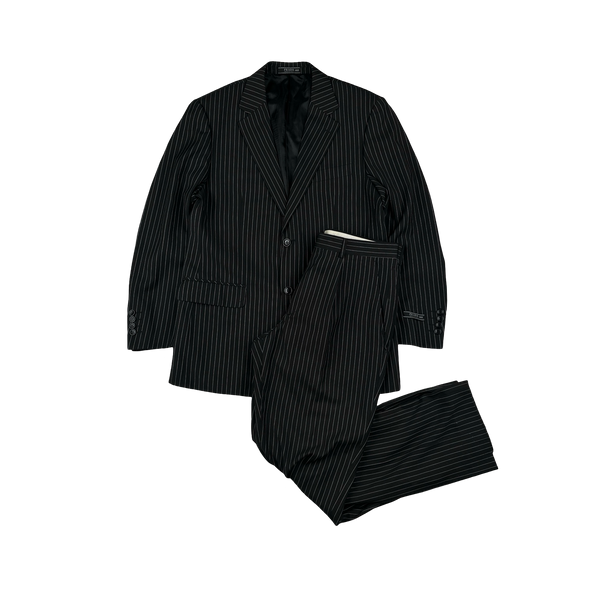 Prada Pinstripe Blazer Trousers Suit Set - Medium