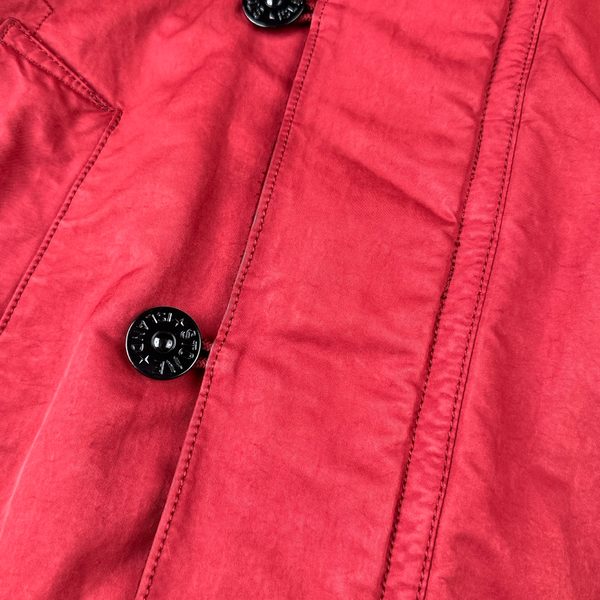 Stone Island 2015 Silver Sherling Liner Coyote Fur Hood David TC Jacket - Small