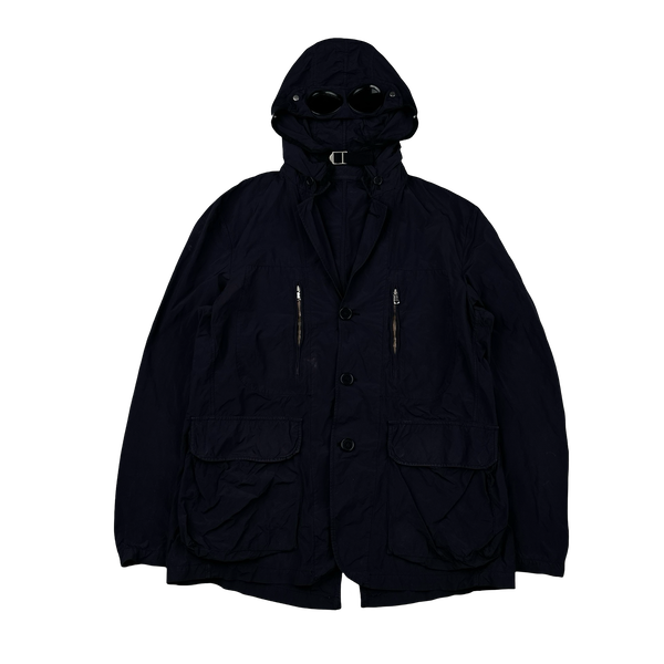 CP Company Navy David Light TC Goggle Jacket - Small