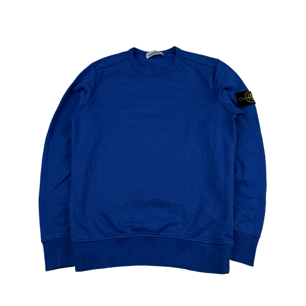 Stone Island 2019 Blue Crewneck Sweatshirt - Small