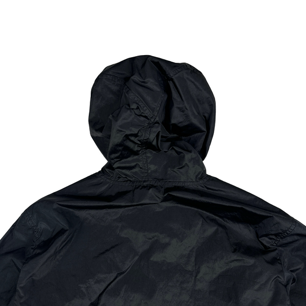 Stone Island 2005 Black Velvet Lined Shimmer Jacket - Large