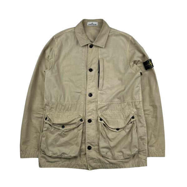 Stone Island 2021 Tan Tela Smerigliata Jacket - Large