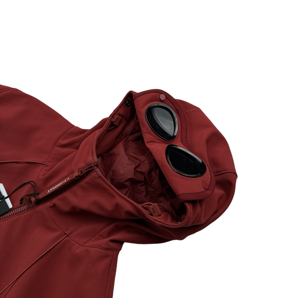 CP Company Red Hybrid Soft Shell Jacket - Large