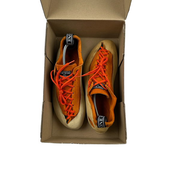 Stone Island Orange Beige Sportiva Rock Climbing Shoes - UK 9