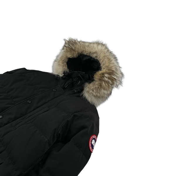 Canada Goose Black Premium Down Carson Coyote Fur Parka Jacket - Medium