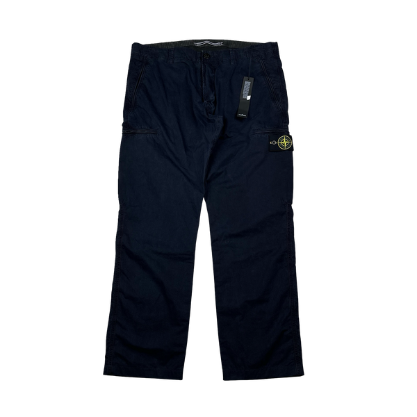 Stone Island 2012 Navy Blue Straight Fit Cargo Trousers - 38"