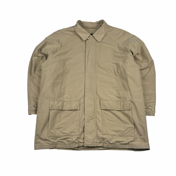 Ralph Lauren Vintage Beige Wool Lined Collard Jacket - Large