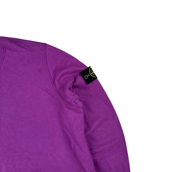 Stone Island 2021 Violet Crewneck Sweatshirt - Medium
