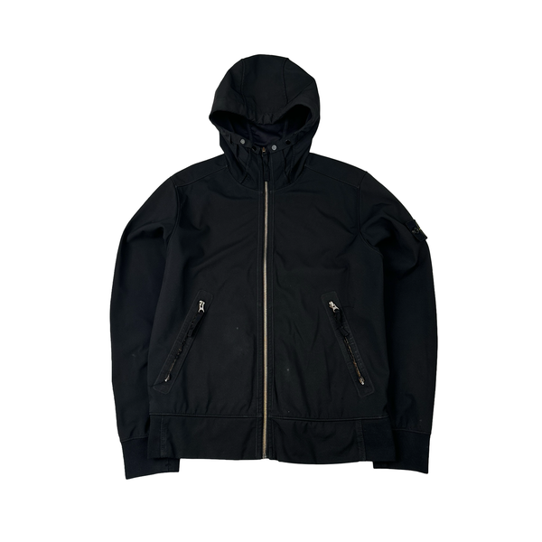 Stone Island 2018 Black Light Soft Shell R Jacket - Small