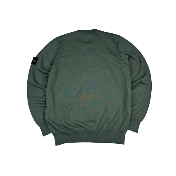 Stone Island 2025 New Season Green Lightweight Jumper - Large