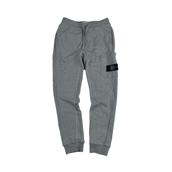 Stone Island 2021 Grey Tracksuit Bottoms - Small