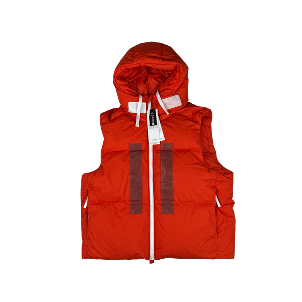 Stone Island 2023 Marina Rubber Wax Poplin Down Gilet - XXL