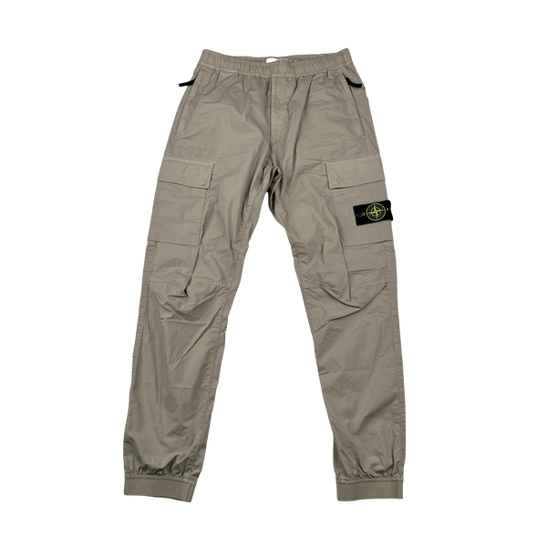 Stone Island Tan Slim Fit Cargo Trousers - 31"