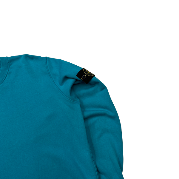 Stone Island 2020 Blue Crewneck Sweatshirt - Large