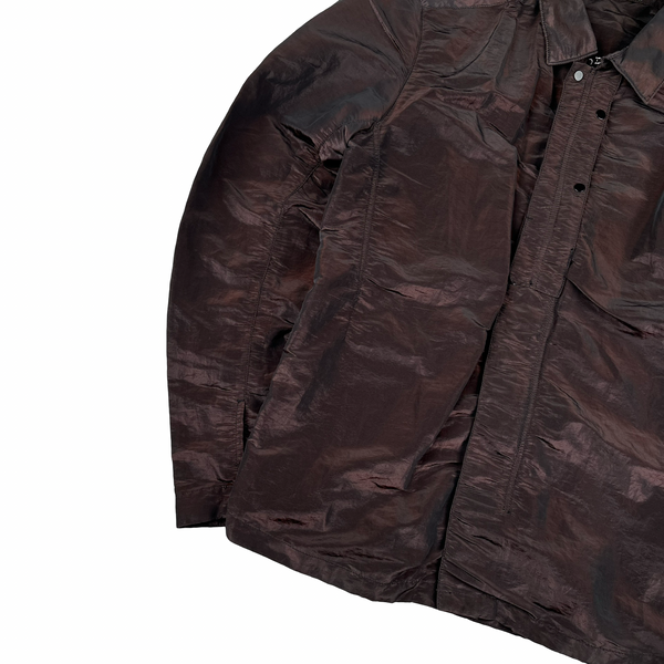 Stone Island 2016 Dark Red Weft Overshirt - Medium