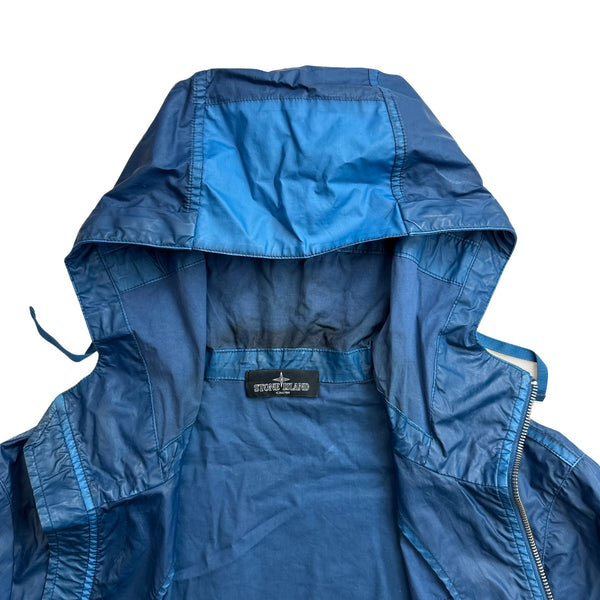 Stone Island Shadow Project Blue Mussola Gommata Parka Cobalt - Large