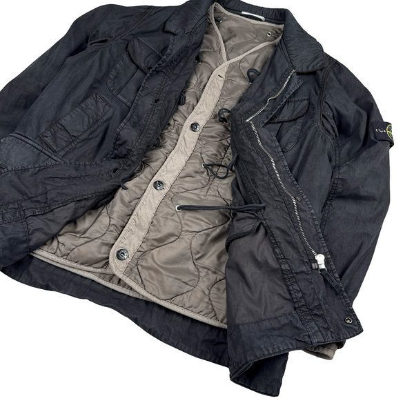 Stone Island 2006 Navy Multi Pocket Dutch Rope Lined Jacket - XXL
