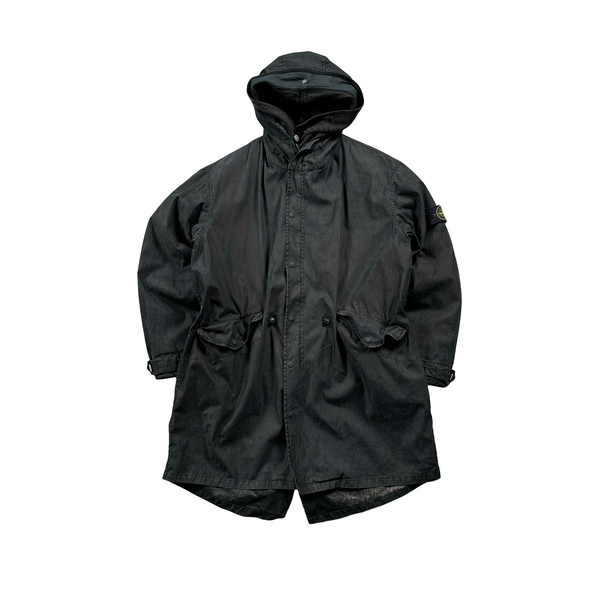 Stone Island 2002 Cotton Shimmer Dutch Rope Fish Tail Jacket - XXL