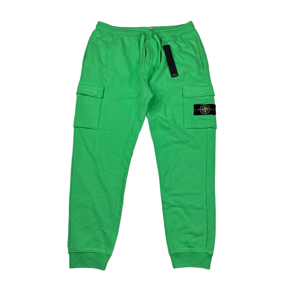 Stone Island 2022 Green Cotton Cargo Joggers - XL
