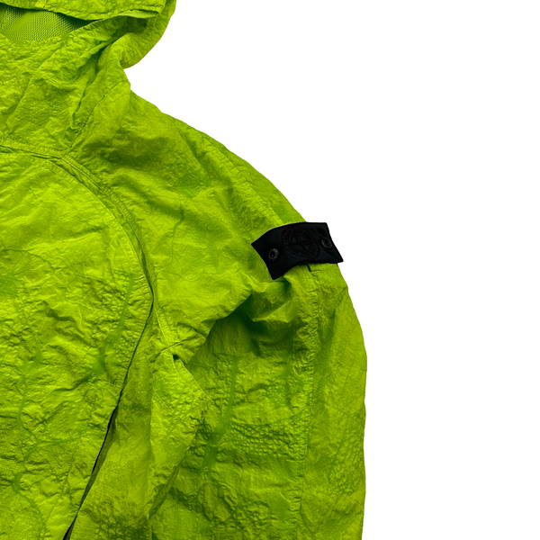 Stone Island Shadow Project 2022 Green Waffle Print Econyl Nylon Metal Jacket - Medium