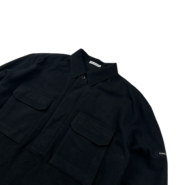Stone Island Vintage Black 1998 Wool Pullover - Large – Mat's Island
