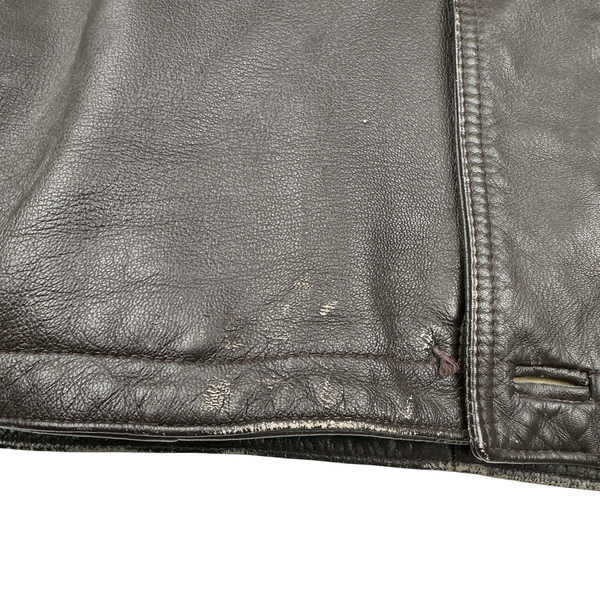 Burberry Leather Nova Check Lined Collared Duffle Coat - 3XL