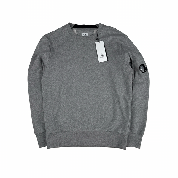 CP Company Grey Cotton Lens Viewer Crewneck - XS