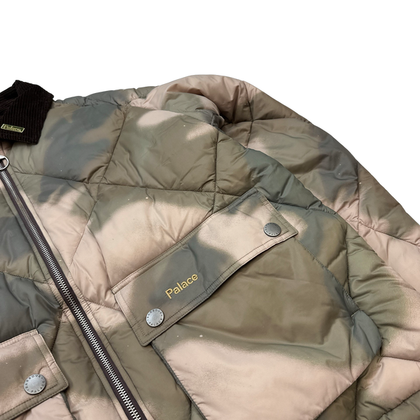 Palace x Barbour Camo Quilted Down Collared Puffer Jacket - Medium