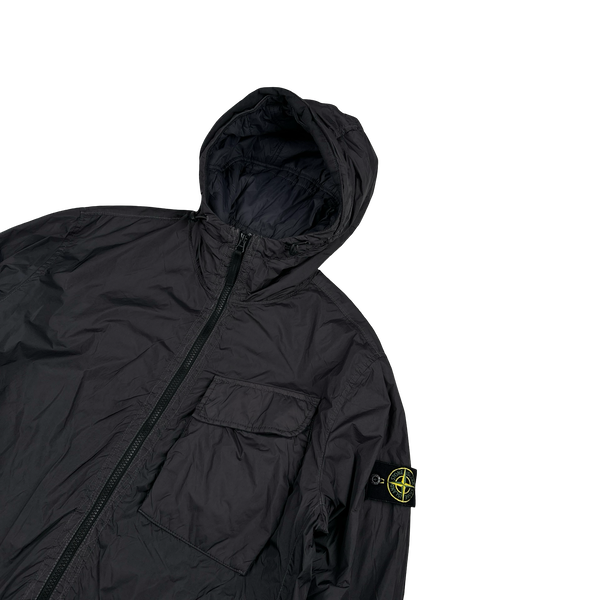 Stone Island 2022 Charcoal Crinkle Primaloft Lined Jacket - Medium