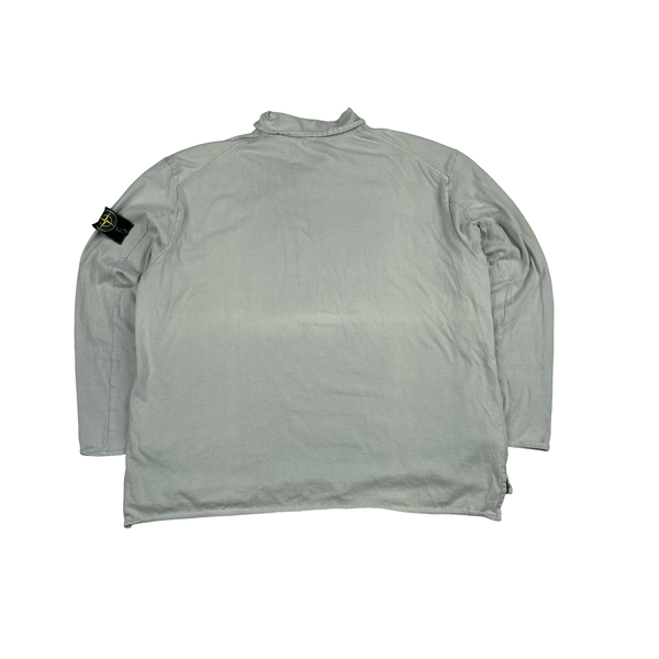 Stone Island 2000 Vintage Cotton Quarter Buttoned Jumper - XXL