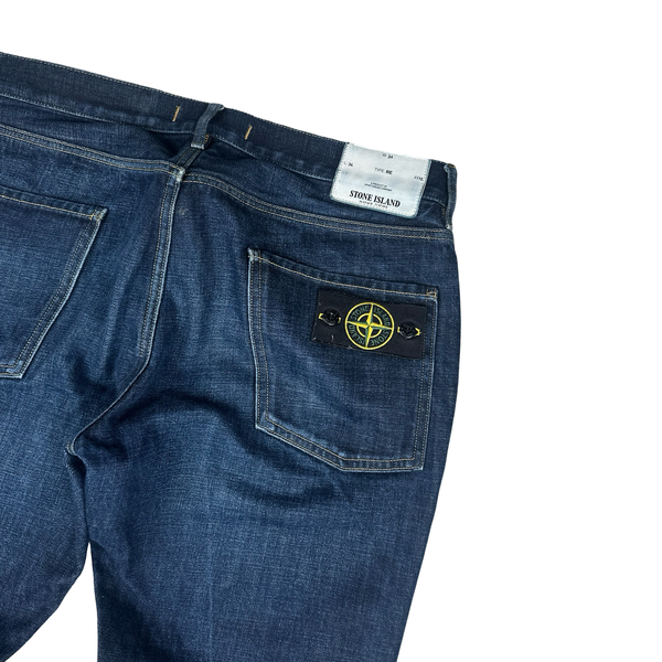 Stone Island 2010 Regular Fit Dark Blue Denim Jeans - Large