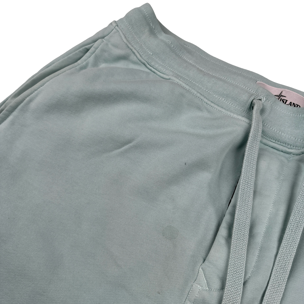 Stone Island 2022 Baby Blue Cotton Shorts - Medium
