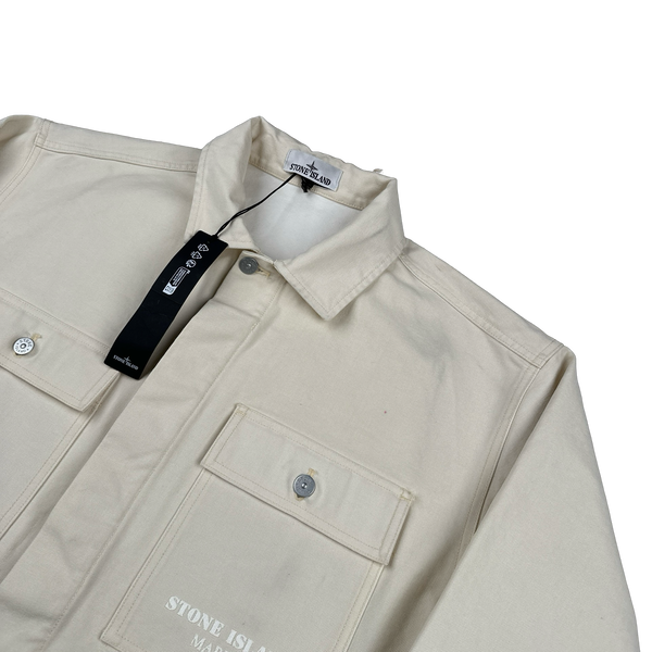 Stone Island 2023 Marina White Denim Jacket - XL