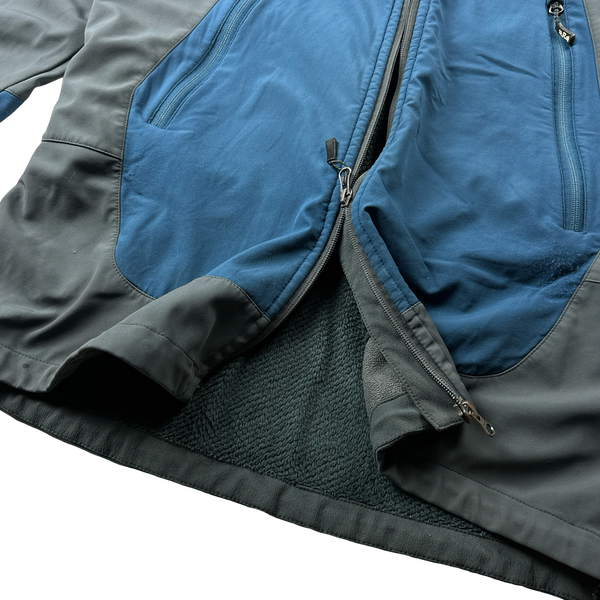 RAB Blue Zipped Water Resistant Soft Shell Fleece Jacket - Large