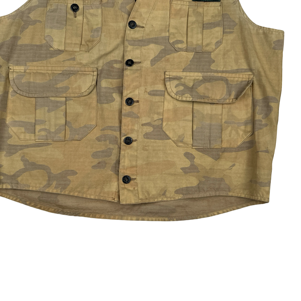 Stone Island 1990 Ice Jacket Camo Vest - Large