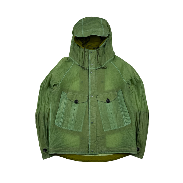 Ten C Green Lightweight Tempest Anorak Jacket - Medium