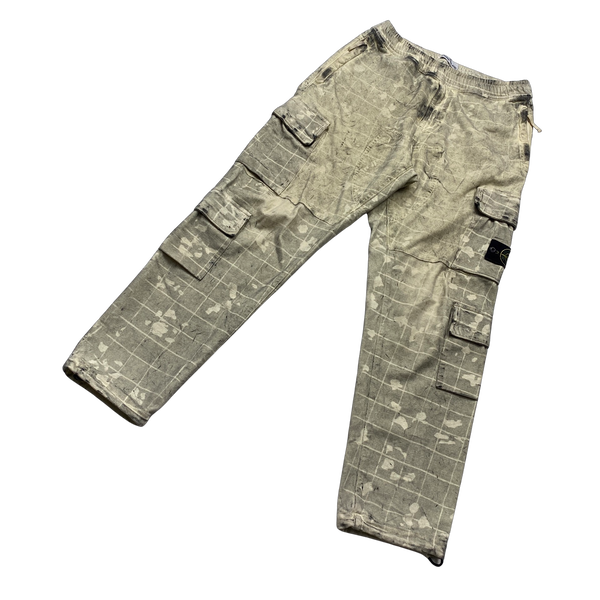 Stone Island Dust Ghillie Laser Camo Cargo Trousers - 30"