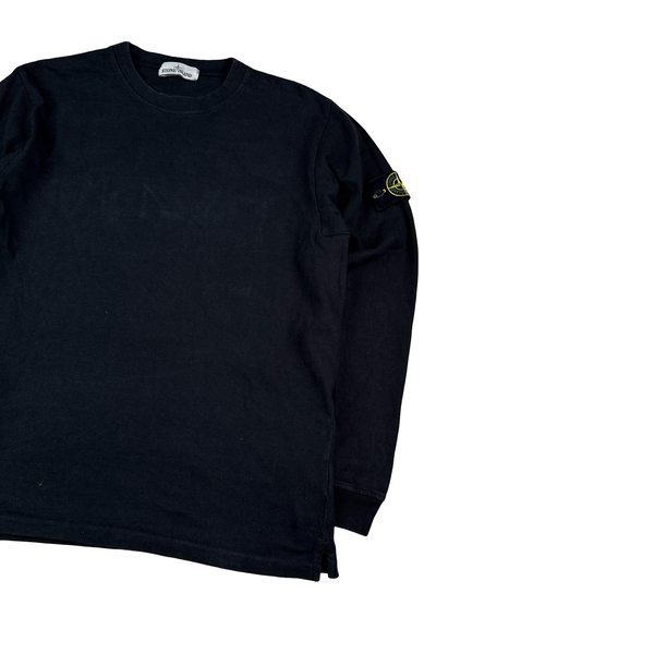 Stone Island 2016 Black Cotton Crewneck Jumper - XL