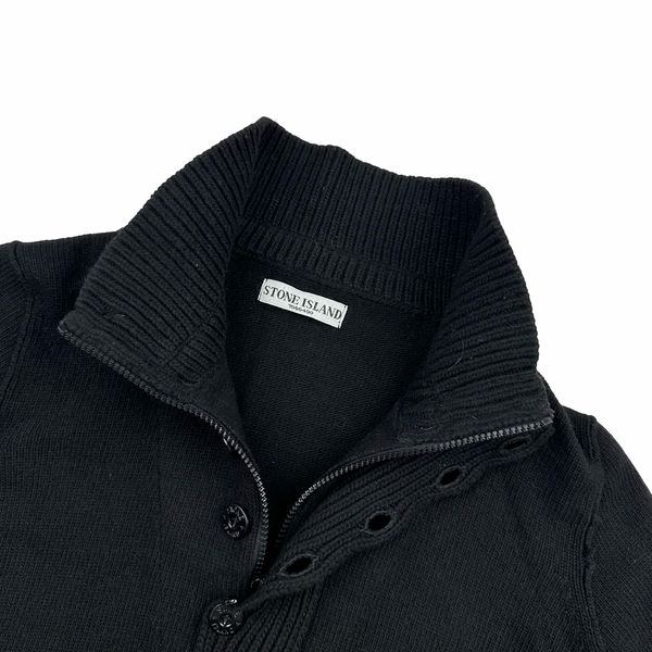 Stone Island 2009 Black Wool Pullover Knit - Medium