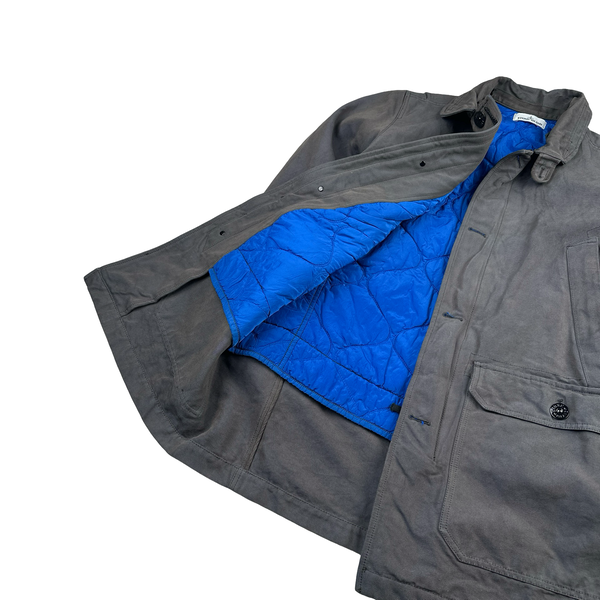 Stone Island 2015 Panama HT Dark Grey Trench Coat - Large