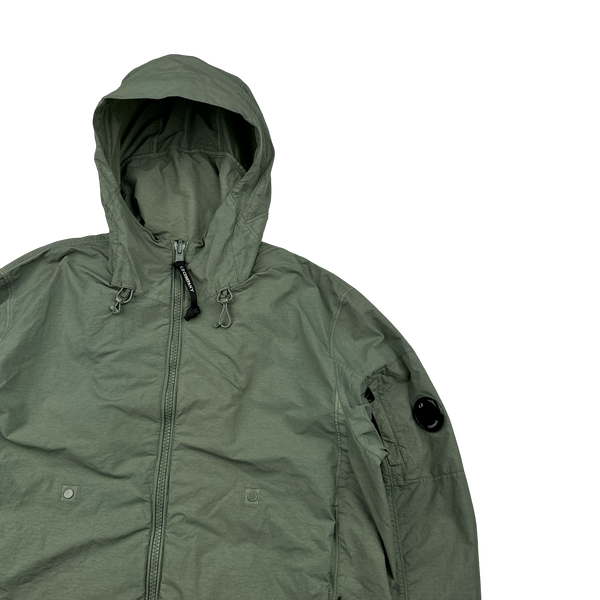 CP Company Green Cargo Reversible Double Lens Viewer Jacket - Large