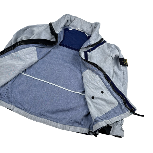 Stone Island 2011 Blue Lino Zipped Jacket - XL