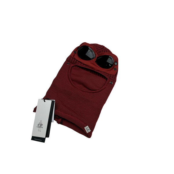 CP Company Red Merino Wool Goggle Balaclava