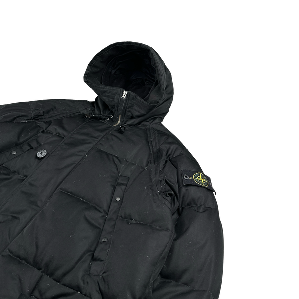 Stone Island 2014 Black Weatherproof Down Parka Jacket -XXL