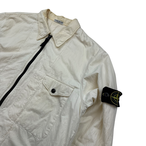 Stone Island 2005 Cream Double Lined Overshirt Large