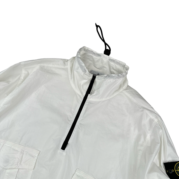 Stone Island 2023 White Cotton Smock Overshirt - XL