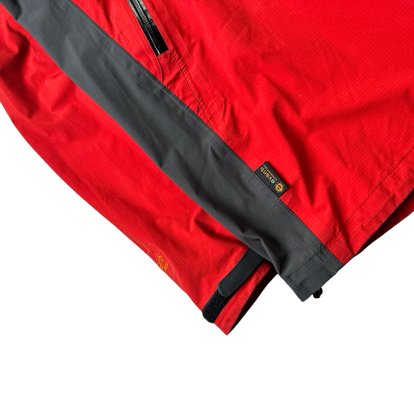 RAB Event Red Colour Block Zipped Waterproof Raincoat - Large